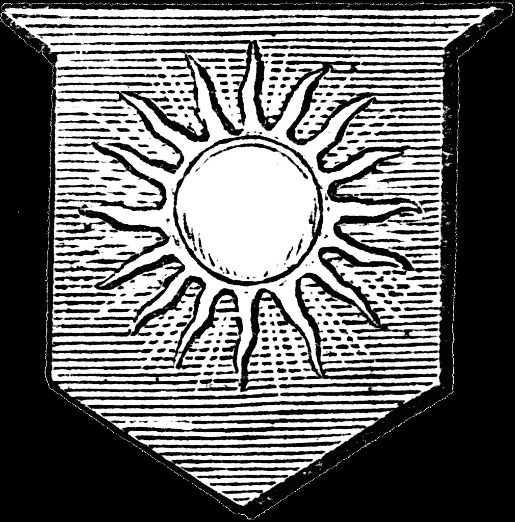 heraldica sol tomas de aquino preta